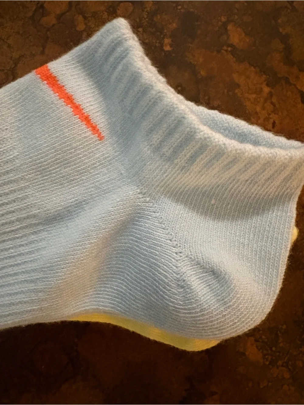 Nike Low-Cut Sock Trio — White, Light Blue, Yellow